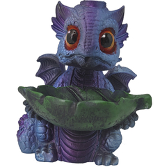 Incensário Cone Fumaça Cascata Dragão Violeta