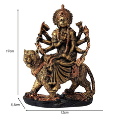 Deusa Durga Sentada No Tigre 14037 - comprar online