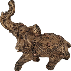 Imagem do Elefante Indiano Da Sorte Grande Dourado 14002