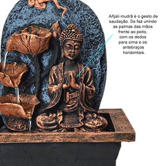 Fonte De Água Buda Folhas 01076 - Loja Mana Omॐ