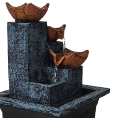Fonte De água De Mesa Feng Shui Meditação Fonte Cascata 3 Quedas 01078 - comprar online