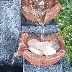 Imagem do Fonte De água De Mesa Feng Shui Meditação Fonte Cascata 3 Quedas 01078