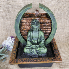 Fonte Buda No Círculo Cascata 25cm 01126 - comprar online