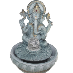 Fonte Ganesha Bola Giratória e Led 01034