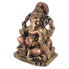 Estátua Ganesha Com Base 14017 - loja online
