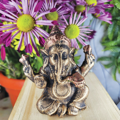 Ganesha Mini Bronzeado Ganeshinha 6cm 14039