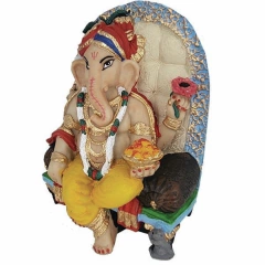 Estátua Lord Ganesha No Trono 14012 na internet