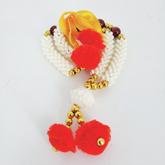 Guirlanda Indiana Pompom Laranja 10488 - loja online