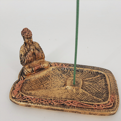 Incensário Pratinho Buda + Incenso Massala Nag Champa Satya 13058 - comprar online
