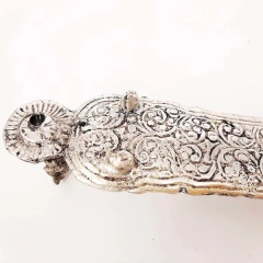 Incensário Metal Canoa Prata Ganesha Sabedoria - comprar online