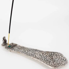 Incensário Metal Canoa Prata Ganesha Sabedoria na internet