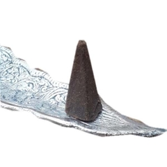 Imagem do Incensário Metal Canoa Ohm Com Pedra