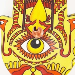 Incensário Cerâmica Mão De Fátima Hamsa - Loja Mana Omॐ