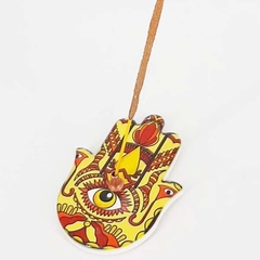 Incensário Cerâmica Mão De Fátima Hamsa