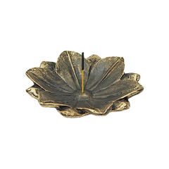 Imagem do Incensário Pratinho Flor De Lótus Gold 13097