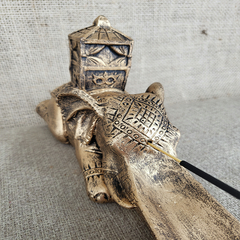 Incensário Elefante Dourado 13012 na internet