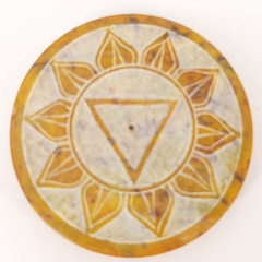 Incensário Pedra Mandala Sol Chakra Plexo Solar na internet