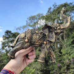 Elefante Indiano Da Sorte Grande Dourado 14002