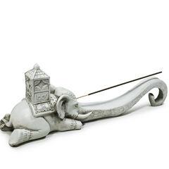 Incensário Elefante Marfim 13012 - comprar online