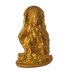 Kali Maa Dourada Com Ponto de Luz Na Testa 11cm 0459
