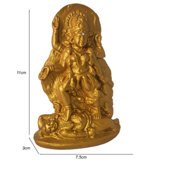 Kali Maa Dourada Com Ponto de Luz Na Testa 11cm 0459 - comprar online