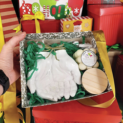 Kit Presente Mãos Dar Receber + Vela Bolha + Vela Vidro - comprar online
