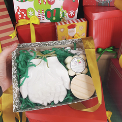 Kit Presente Mãos Dar Receber + Vela Bolha + Vela Vidro - loja online