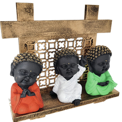 Trio Monges Painel Zen - Loja Mana Omॐ