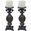 Castiçal Flor de Lis Com Suporte para Vela Par 22320 - comprar online