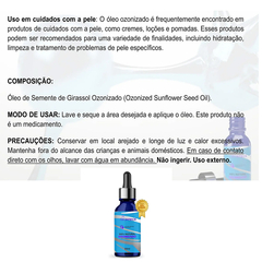 Óleo Girassol Ozonizado 20ml - Loja Mana Omॐ