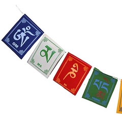 Bandeiras De Oração Budista Tibetana Om Mani Padme Hum Mantra - 8cm - comprar online