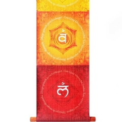 Bandeira Chakras Panô Pergaminho 94cm Parede - loja online