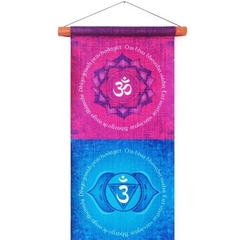 Bandeira Chakras Panô Pergaminho 94cm Parede