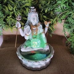 Fonte De Água Shiva Flor De Lótus Led 28cm 01062