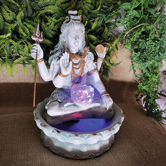 Fonte De Água Shiva Flor De Lótus Led 28cm 01062 - comprar online