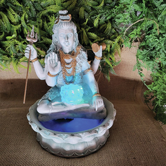 Fonte De Água Shiva Flor De Lótus Led 28cm 01062 na internet