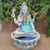 Fonte De Água Shiva Flor De Lótus Led 28cm 01062