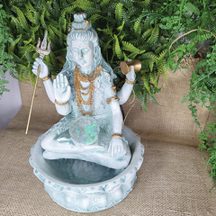 Imagem do Fonte De Água Shiva Flor De Lótus Led 28cm 01062