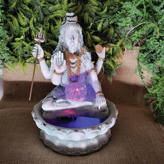Fonte De Água Shiva Flor De Lótus Led 28cm 01062 - loja online