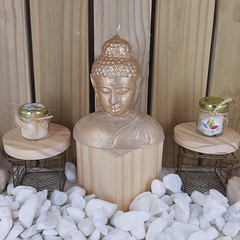 Vela Buda Hindu Dourado - Loja Mana Omॐ