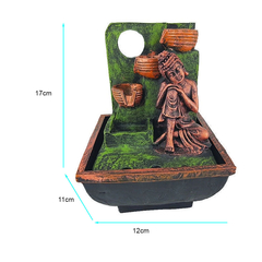 Fonte Água Decorativa Buda Com 3 Mini Quedas 01128 - comprar online