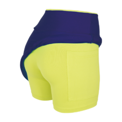 Shorts-saia eco (Marinho & Limão) - loja online