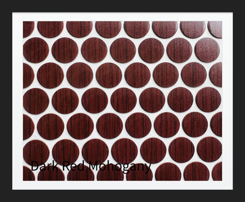 Tapas Adhesivas para ocultar tornillos. Mca. Fastcap Color: Dark Red Mohogany