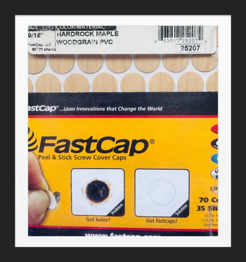 Tapas Adhesivas para ocultar tornillos. Mca. Fastcap Color: Hardrock maple