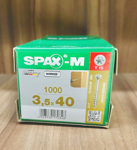 Spax-M para MDF 3.5x40mm T15 1000pz