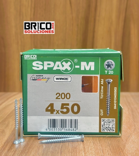 Spax-M para MDF 4x50mm T20 200pz