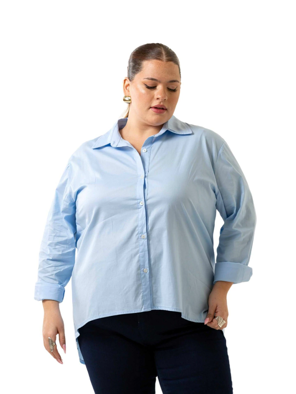 CAMISA CLÁSICA SEMI-ELASTIZADA