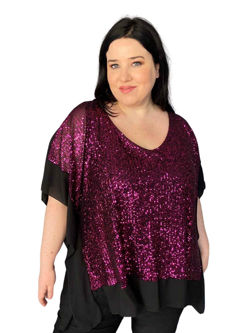 BLUSA CON LENTEJUELAS