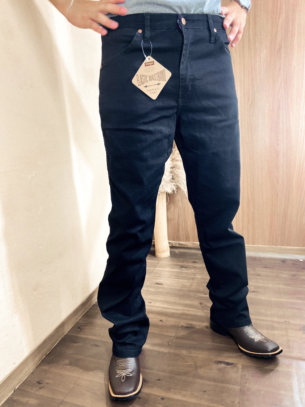 Calça Wrangler masculina - 13M elastic waistband