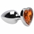 Plug Anal de Aço Inoxidável Cristal Formato Coração Tam M - comprar online